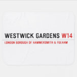 Westwick Gardens  Baby Blanket