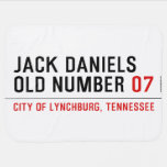Jack Daniels Old Number  Baby Blanket