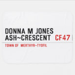Donna M Jones Ash~Crescent   Baby Blanket