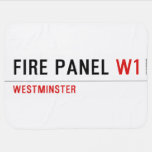FIRE PANEL  Baby Blanket