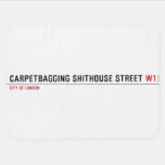 Carpetbagging Shithouse street  Baby Blanket