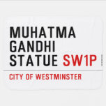 muhatma gandhi statue  Baby Blanket