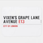 Vixen's Grape Lane  Avenue  Baby Blanket