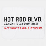 Hot Rod Blvd.  Baby Blanket