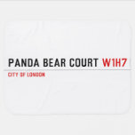 PANDA BEAR COURT  Baby Blanket
