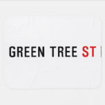 Green Tree  Baby Blanket