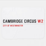Cambridge Circus  Baby Blanket