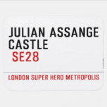 JULIAN ASSANGE CASTLE    Baby Blanket