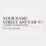 Your Name Street anuvab  Baby Blanket