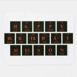 Happy
 Birthday
 Allison  Baby Blanket