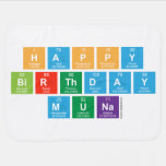 Happy
 Birthday
 Muna  Baby Blanket