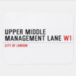 Upper Middle Management Lane  Baby Blanket