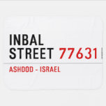 Inbal Street  Baby Blanket