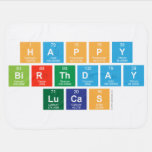 Happy
 Birthday
 Lucas  Baby Blanket