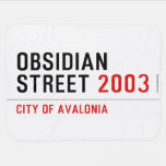 Obsidian Street  Baby Blanket