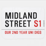 Midland Street  Baby Blanket