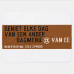 Geniet elke dag van een ander         dagmenu  Baby Blanket