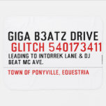 Giga B3atz Drive   Baby Blanket