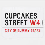 cupcakes Street  Baby Blanket