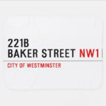 221B BAKER STREET  Baby Blanket