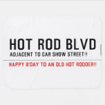 Hot Rod Blvd  Baby Blanket