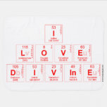 I
 LOVE 
 DIVINE  Baby Blanket