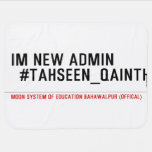 Im new Admin   #Tahseen_Qainth   Baby Blanket