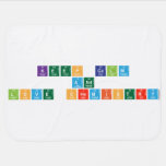 keep calm 
 and 
 love chemistry  Baby Blanket