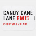 Candy Cane Lane  Baby Blanket