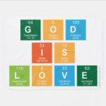 God
 is
 love  Baby Blanket