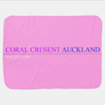 coral cresent  Baby Blanket