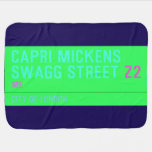 Capri Mickens  Swagg Street  Baby Blanket