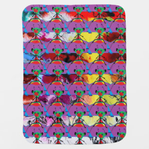 Baby Blanket 'Abstract colorful Print'