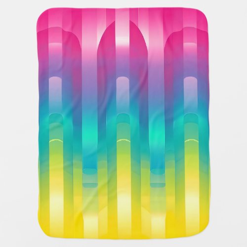 Baby Blanket abstract neon background with gradien