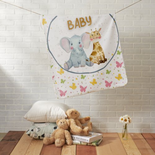 Baby Blanket Animal Print