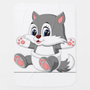 Baby blanket baby wolf
