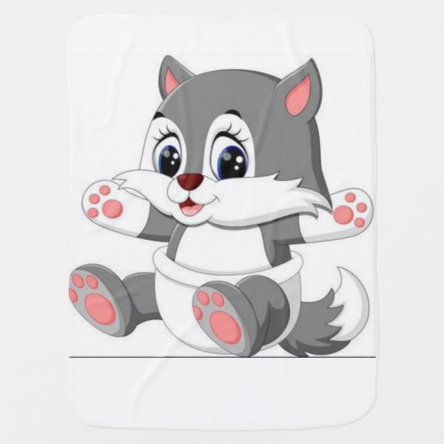 Baby blanket baby wolf (Front)