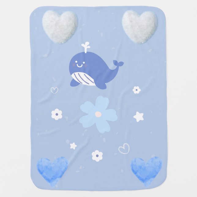 baby blanket, boy baby blanket (Front)