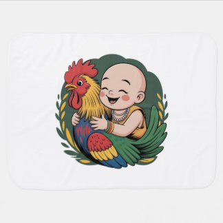 Baby Blanket | Chloe Baby Hugs The Rooster