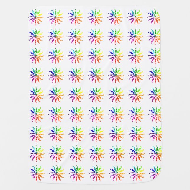 Baby Blanket - Color Wheels (Front)