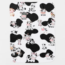 Baby blanket, cow blanket, child's blanket, gifts 
