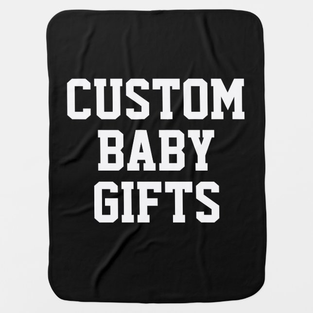 Baby Blanket Custom Baby Gifts Blank Template (Front)