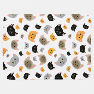 Baby blanket - cute cats pattern: Adorable & Warm