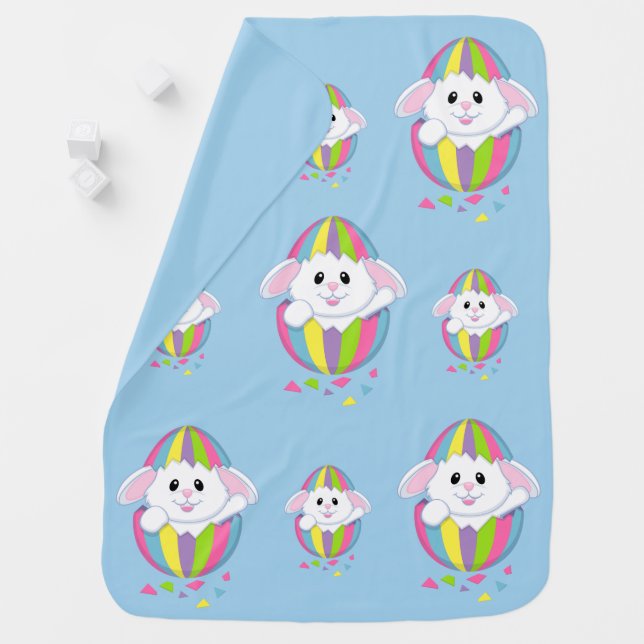 Baby Blanket-Easter Bunny Baby Blanket (In Situ)