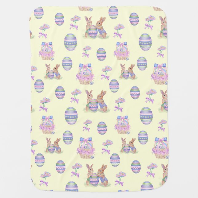 Baby Blanket Egg Bunnies (Front)