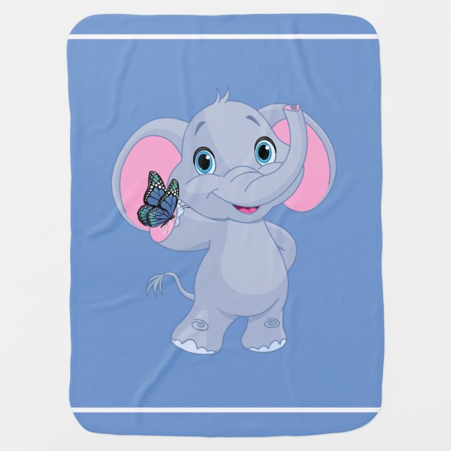 Baby Blanket-Elephant Blanket (Front)