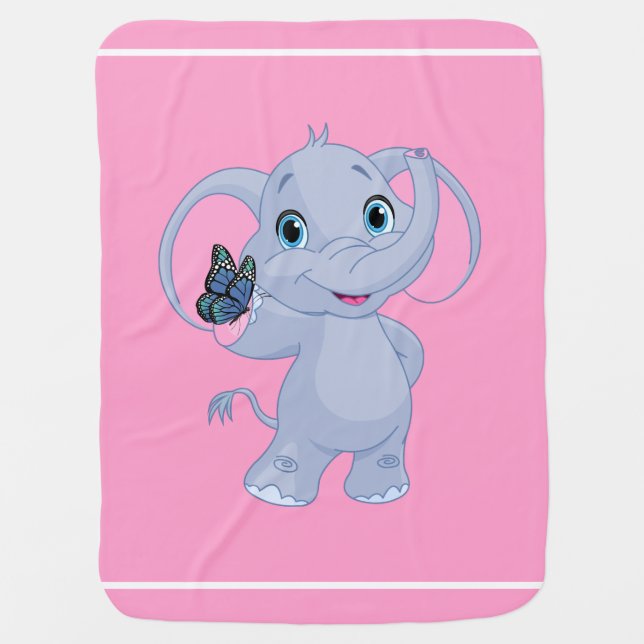Baby Blanket-Elephant Blanket (Front)