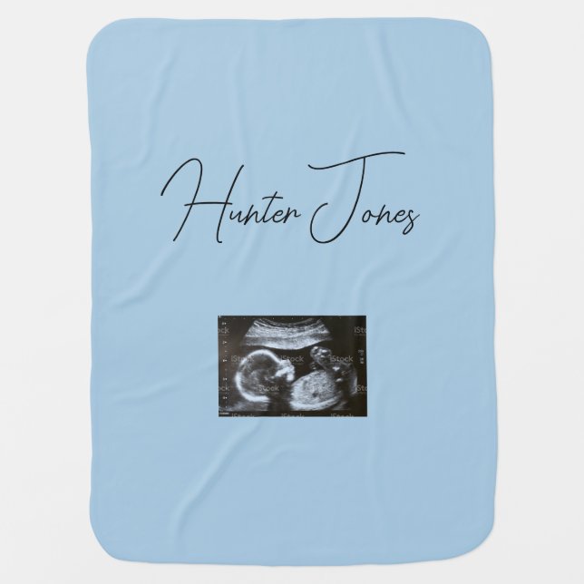 Baby Blanket Expecting Ultrasound (Front)
