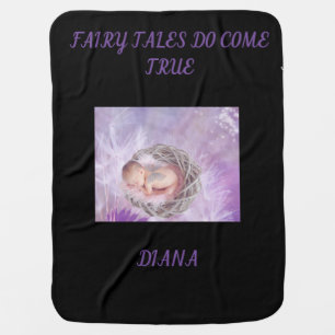 BABY BLANKET 'FAIRY TALES DO COME TRUE'.