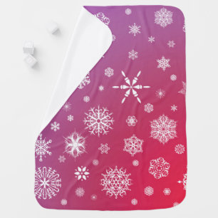 Baby Blanket Falling Snow